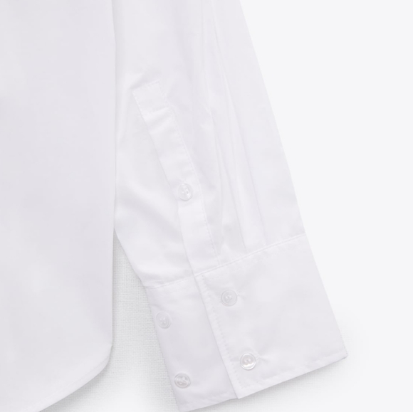ZARA POPLIN SHIRT WITH POCKET Bloggers favorite - Picture 4 of 4